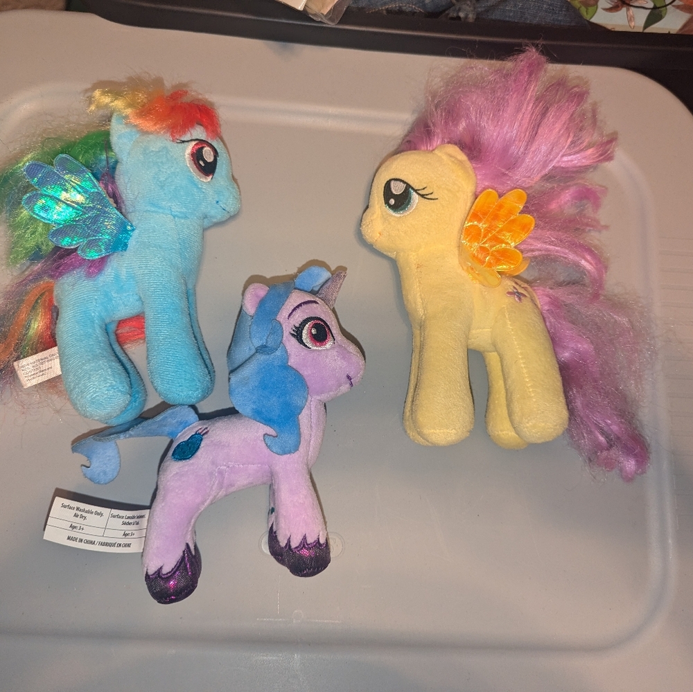 TY my little pony lot of three in good condition about seven inches tall